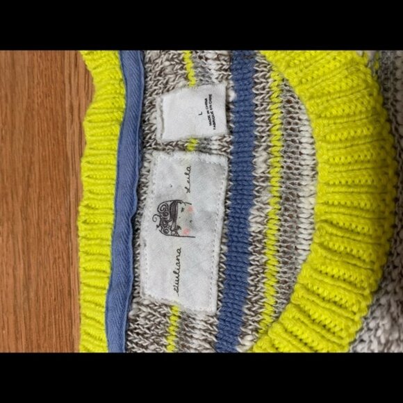 Anthropologie Guiliana Leila tunic Sweater to Kids Size L - Picture 4 of 5